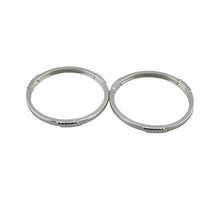 Load image into Gallery viewer, Kids Twist Silver Kada – 925 Sterling Silver Baby Kada Bracelet with Rope Detail (Pair)
