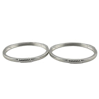 Load image into Gallery viewer, Kids Twist Silver Kada – 925 Sterling Silver Baby Kada Bracelet with Rope Detail (Pair)
