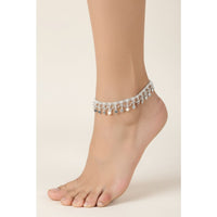 Load image into Gallery viewer, Layered Charm Ghungroo Anklet – 925 Sterling Silver – Adjustable – 59g
