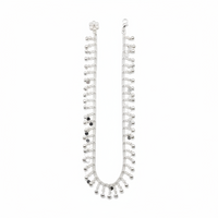 Load image into Gallery viewer, Layered Charm Ghungroo Anklet – 925 Sterling Silver – Adjustable-59g
