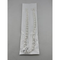 Load image into Gallery viewer, Linked Layer Chain Anklet – 925 Sterling Silver – Adjustable – 17g

