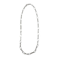 Load image into Gallery viewer, Long &amp; Short Link Silver Chain in 925 Sterling | Fancy Oval
