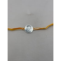 Load image into Gallery viewer, Lotus Charm Rakhi Bracelet – Adjustable Sacred Thread Rakhi
