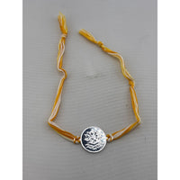 Load image into Gallery viewer, Lotus Charm Rakhi Bracelet – Adjustable Sacred Thread Rakhi
