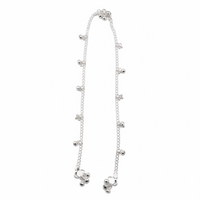 Load image into Gallery viewer, Mini Ghungroo Chain Anklet – 925 Sterling Silver – Adjustable – 20.12g
