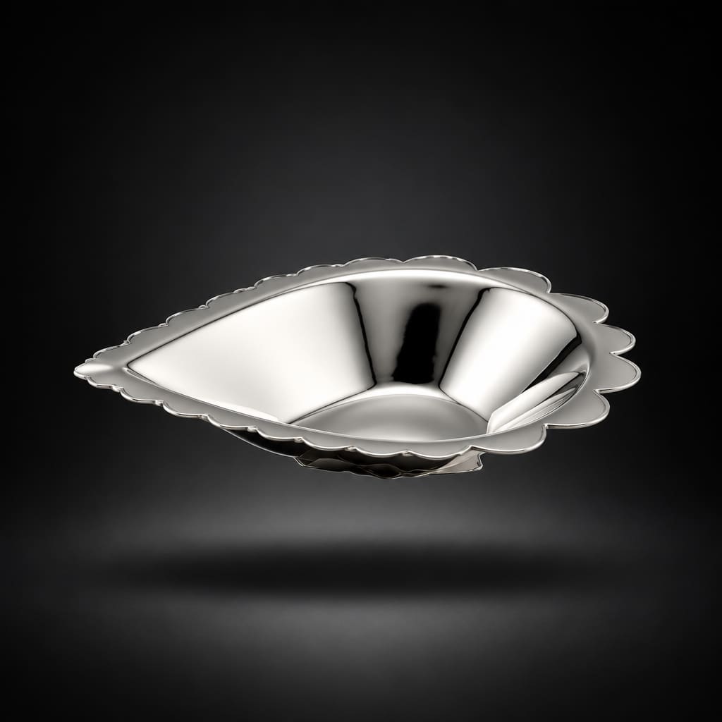 Mini Sterling Silver Diya 7gm – Light Everyday Lamp - Puja