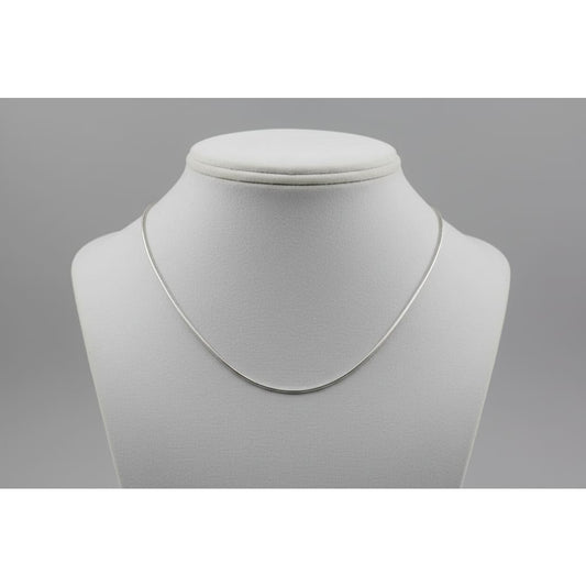 Modern Sleek Snake Chain in Sterling Silver 925 | Clean