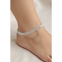 Load image into Gallery viewer, Multi – Layer Chain Anklet – 925 Sterling Silver – Adjustable – 51g
