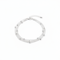Load image into Gallery viewer, Multi-Layer Chain Anklet – 925 Sterling Silver – Adjustable – 51g

