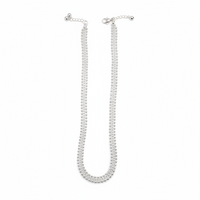 Load image into Gallery viewer, Multi Layer Silver Anklet – 99.9% Pure Silver – Beaded Chain Design – Adjustable – 36.50 g
