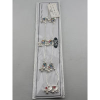 Load image into Gallery viewer, Multicolor Floral Ghungroo Silver Anklet – 925 Sterling Silver – Adjustable – 33.8 g
