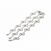 Load image into Gallery viewer, Multicolor Heart Charm Anklet – 925 Sterling Silver – Adjustable- 37g

