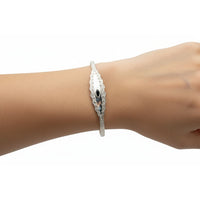 Load image into Gallery viewer, Ornate Engraved Silver Kada Pair – 925 Sterling Silver Bracelet Set
