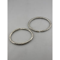 Load image into Gallery viewer, Oxidised Kada Anklet (Pair) – 925 Sterling Silver Engraved Thick Anklet – 120g
