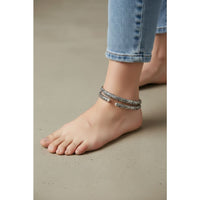 Load image into Gallery viewer, Oxidised Kada Anklet (Pair) – 925 Sterling Silver Engraved Thick Anklet – 120g
