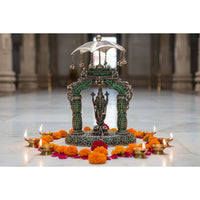 Load image into Gallery viewer, Oxisidised Heavy Silver Balaji Idol
