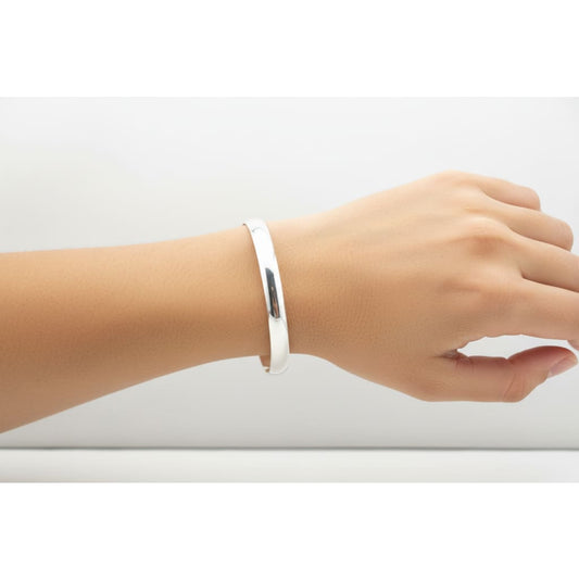 Plain Silver Kada 925 Sterling Bangle Bracelet - Bracelets