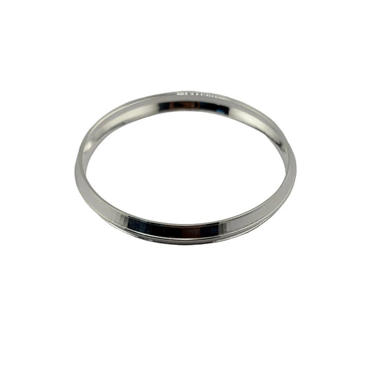 Plain Silver Kada – 925 Sterling Polished Round Bangle