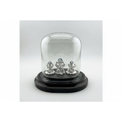 Pure Silver (99.9% purity) Idol Laxmi Ganesh Saraswati
