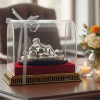 Load image into Gallery viewer, Pure Silver (99.9 purity) Reclining Lord Ganesha Idol
