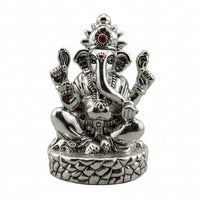 Load image into Gallery viewer, Pure Silver Ganesha Idol 22gm – Divine Ganpati Murti
