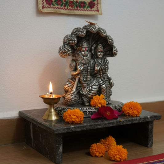 925 Sterling Silver Laxmi Narasimha Idol