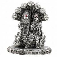 Load image into Gallery viewer, Pure Silver Laxmi Narasimha Idol Silver Lakshmi Narasimha
