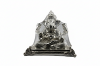 Load image into Gallery viewer, Pure Silver Lord Ganesha (99.9% purity) Idol on Decorative Base – Intricate Ganpati Murti for Pooja &amp; Home Décor | 1186g
