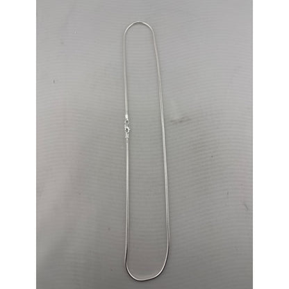 Round Snake Silver Chain in 925 Sterling | Diamond-Cut
