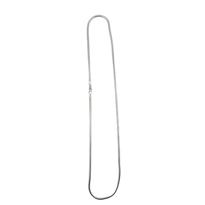 Round Snake Silver Chain in 925 Sterling | Diamond-Cut