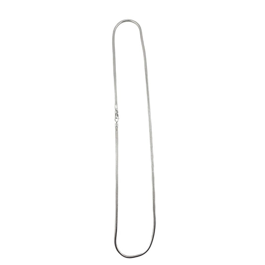 Round Snake Silver Chain in 925 Sterling | Diamond-Cut