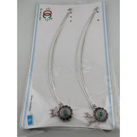 Load image into Gallery viewer, Royal Circle Kundan Silver Anklet – 99.9% Pure Silver – Multicolor Stones – Adjustable – 75g
