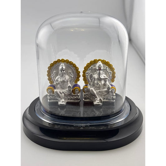 Silver 99.9% pure Idol Laxmi Ganesh (475-003)/16G