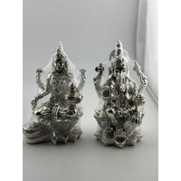Load image into Gallery viewer, Silver 99.9% pure Idol Laxmi Ganesh (KA104A/B) - Idol
