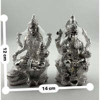 Load image into Gallery viewer, Silver 99.9% pure Idol Laxmi Ganesh (KA104A/B) - Idol
