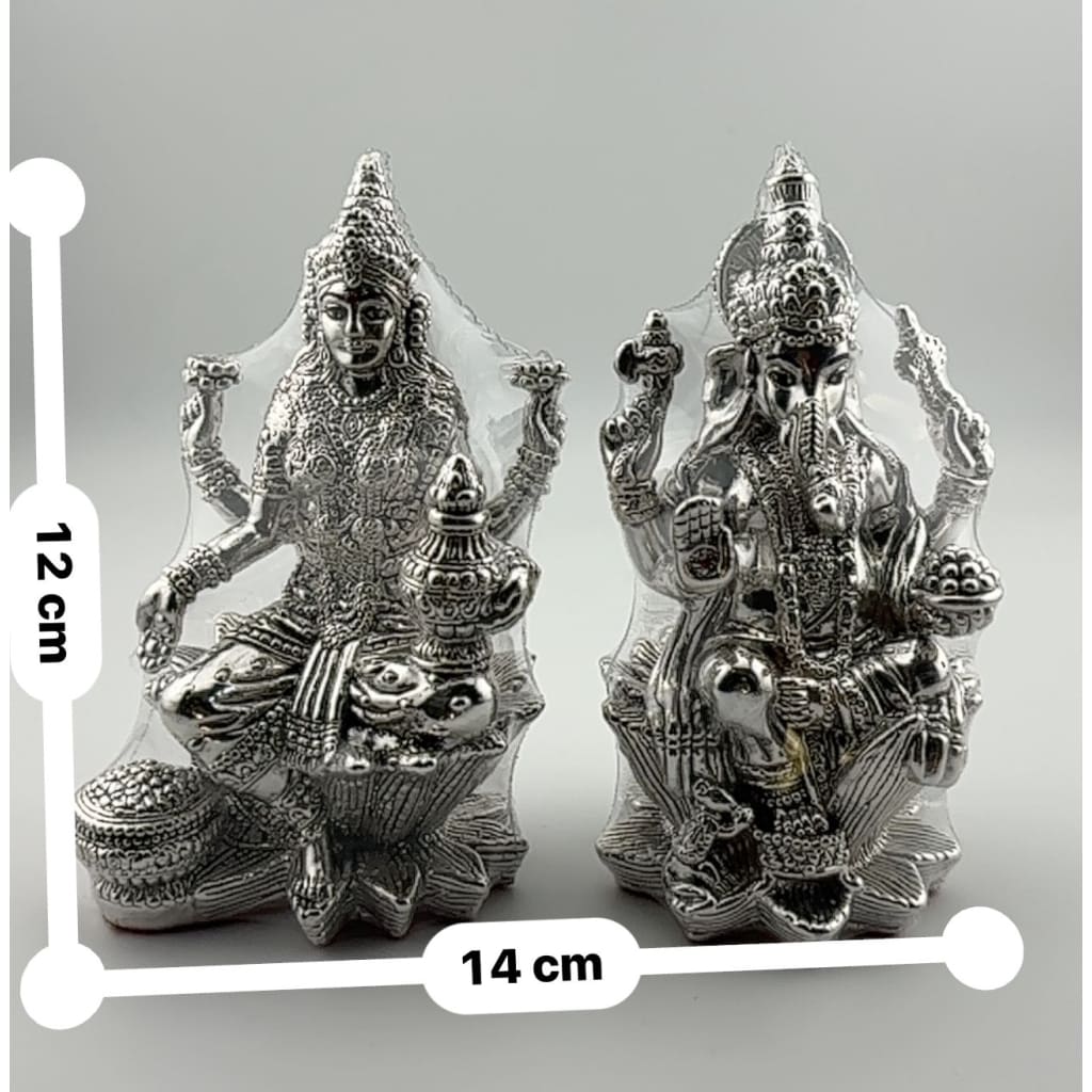 Silver 99.9% pure Idol Laxmi Ganesh (KA104A/B) - Idol