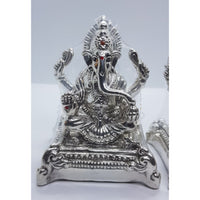 Load image into Gallery viewer, Silver 99.9% pure Laxmi Ganesh Idol (KA029A/C) - Idol
