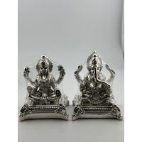 Load image into Gallery viewer, Silver 99.9% pure Laxmi Ganesh Idol (KA029A/C) - Idol
