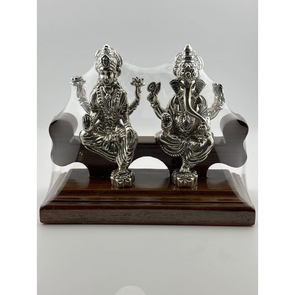 Silver 99.9% pure Laxmi Ganesh Idol (KA275) - Idol