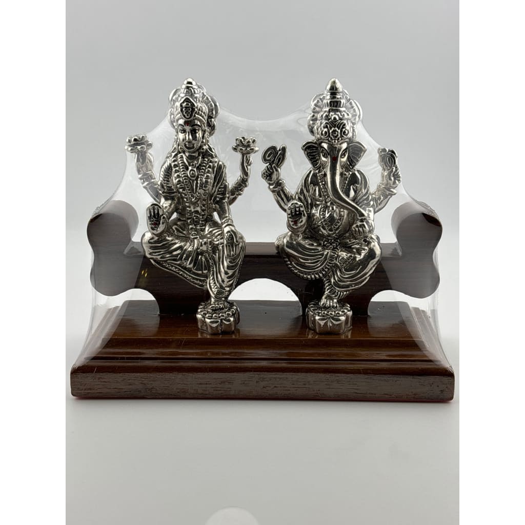 Silver 99.9% pure Laxmi Ganesh Idol (KA275) - Idol