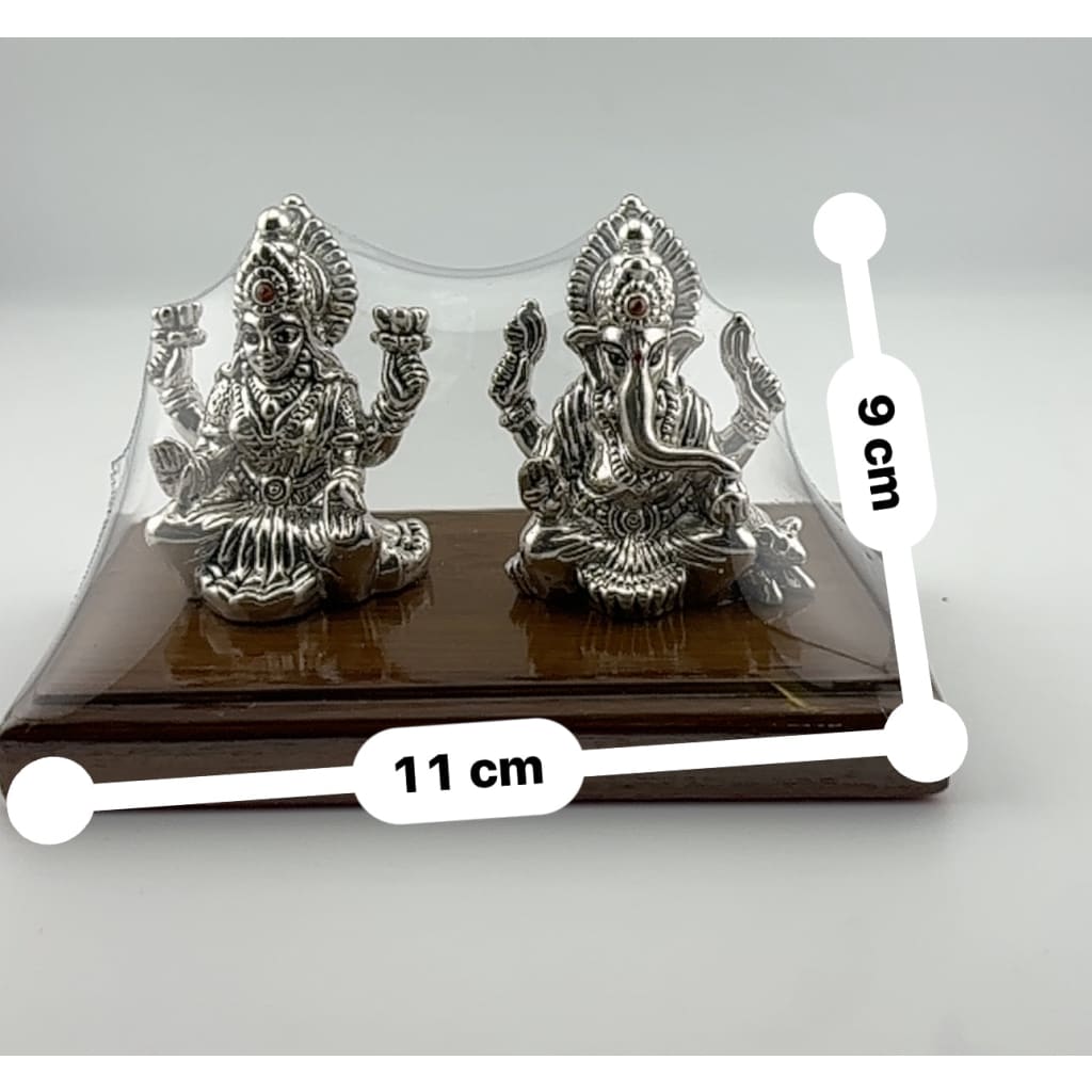 Silver 99.9% pure Laxmi Ganesh Idol (KB0S18) - Idol