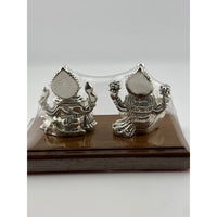 Load image into Gallery viewer, Silver 99.9% pure Laxmi Ganesh Idol (KB0S18) - Idol

