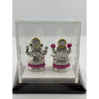 Load image into Gallery viewer, Silver 99.9% pure Laxmi Ganesh Idol (S040) - Idol
