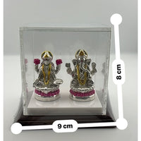Load image into Gallery viewer, Silver 99.9% pure Laxmi Ganesh Idol (S040) - Idol
