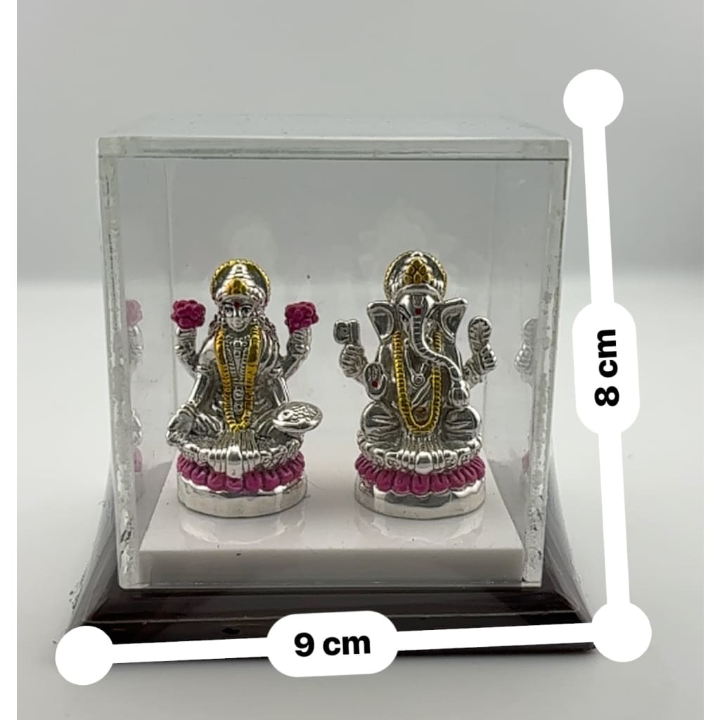 Silver 99.9% pure Laxmi Ganesh Idol (S040) - Idol