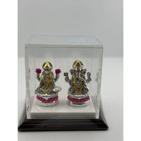 Load image into Gallery viewer, Silver 99.9% pure Laxmi Ganesh Idol (S040) - Idol
