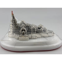 Load image into Gallery viewer, Silver 99.9% pure Ram Mandir (Temple) Idol with Velvet box
