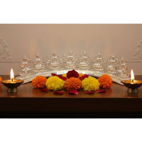 Load image into Gallery viewer, Silver Ashta Lakshmi Idol: Hindu Goddess Statue with Sanskrit Mantra
