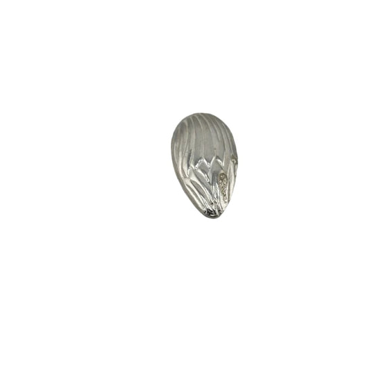 Silver Badam Almond Handcrafted (3.50g) - Puja Item