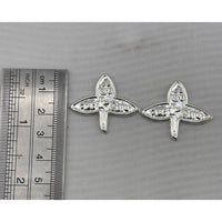 Load image into Gallery viewer, Silver Bilva Patra Pooja Piece Set of 2 Handcrafted (2g)
